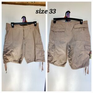 Men's Tan Cargo Shorts